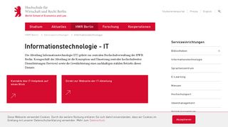 
                            2. Informationstechnologie - HWR Berlin