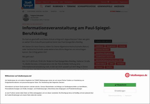 
                            13. Informationsveranstaltung am Paul-Spiegel-Berufskolleg