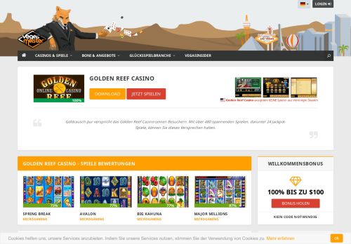 
                            10. Informative Golden Reef Casino Bewertung - VegasMaster