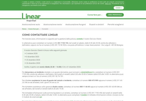 
                            3. Informazioni e Contatti - Linear