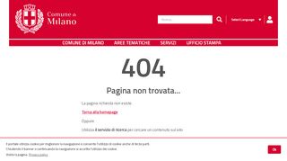 
                            12. Informazioni generali sulla registrazione - Comune di Milano