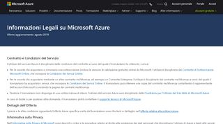 
                            13. Informazioni legali relative a Microsoft Azure | Azure