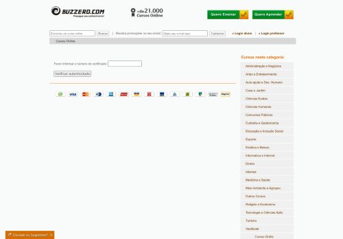 
                            3. Informe seu e-mail - Cursos online Buzzero.com, mais de 21.000 ...