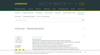 
                            4. Informer - Marktüberblick - comdirect