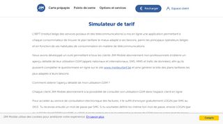 
                            7. Infos légales : simulateur de tarif - choisis le meilleur prix | JIM Mobile