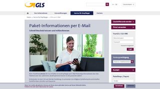 
                            2. Infos per Mail | GLS-Paketdienst