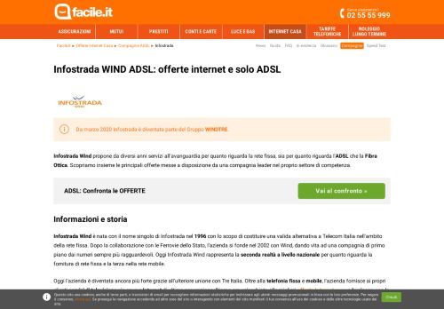 
                            7. Infostrada WIND ADSL: offerte internet, telefono e solo ADSL | Facile.it