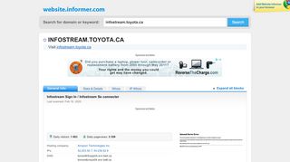 
                            5. infostream.toyota.ca at WI. Infostream Sign In / Infostream Se ...