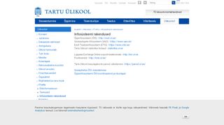 
                            2. Infosüsteemid | Tartu Ülikool