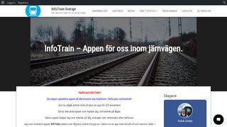 
                            12. InfoTrain Sverige – Den optimala sidan för oss på järnvägen.
