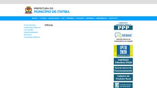 
                            9. Infovia | Prefeitura do Município de Itatiba