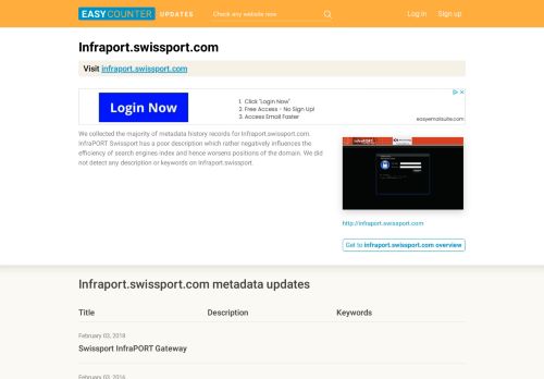 
                            7. Infraport.swissport.com - Easycounter