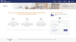 
                            13. Infrastructure University Kuala Lumpur (IUKL) - ProQuest Ebook Central