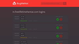 
                            1. in.freelifetimehentai.com logins - BugMeNot