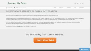 
                            10. Infusionsoft Affiliate Program Integration | Connect My Sales