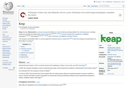 
                            7. Infusionsoft - Wikipedia
