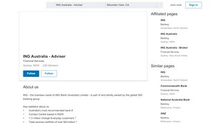 
                            9. ING Australia - Adviser | LinkedIn