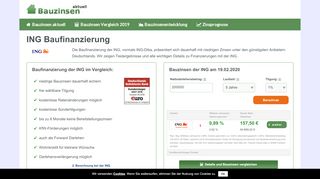 
                            10. ING Baufinanzierung - ING-DiBa Erfahrungen & Bauzinsen 2019