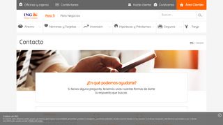 
                            6. ING: Contacta con nosotros, ¡te ayudamos en lo que necesites!