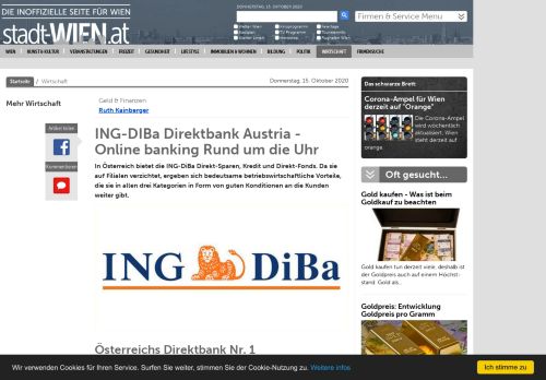 
                            12. ING-DIBa Direktbank Austria - Online banking Rund um die Uhr