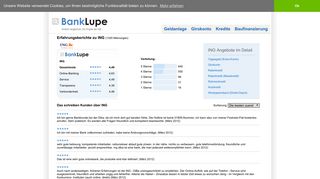 
                            12. ING-DiBa: Erfahrungsberichte und Bewertungen - BankLupe.de