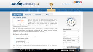 
                            9. ING-DiBa Girokonto Student | BankingCheck.de