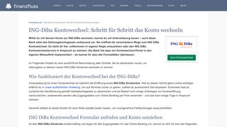 
                            3. ING-Diba Kontowechsel: Schritt für Schritt das Konto wechseln