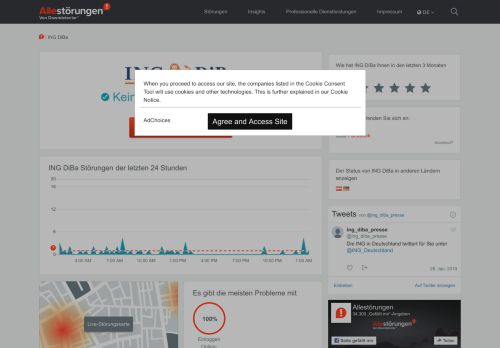 
                            1. ING DiBa Störung? Aktuelle Störungen und Probleme | Allestörungen