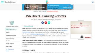 
                            5. ING Direct Accounts: Moved Over to Capital One 360 - The Balance