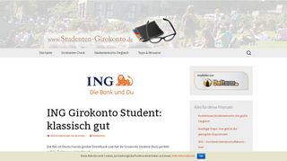 
                            5. ING Girokonto Student: Testsieger im Studentenkonto Vergleich
