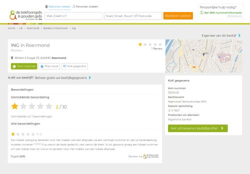 
                            6. ING in Roermond | De Telefoongids