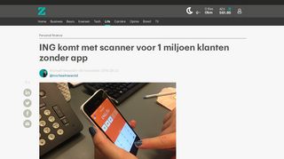 
                            12. ING komt met scanner voor 1 miljoen klanten zonder app | RTLZ