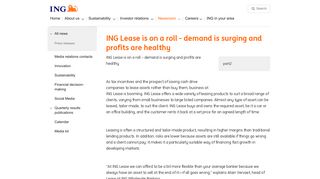 
                            12. ING Lease is on a roll - demand is surging and profits are healthy | ING