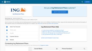 
                            4. Ing Retirement Plans: Login, Bill Pay, Customer Service and Care ...