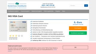 
                            8. ING VISA Card mit gratis Girokonto | Kostenlose-Kreditkarte.de ...