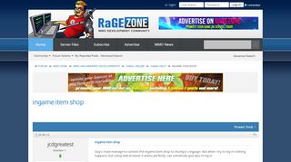 
                            10. ingame item shop - RaGEZONE - MMO development community