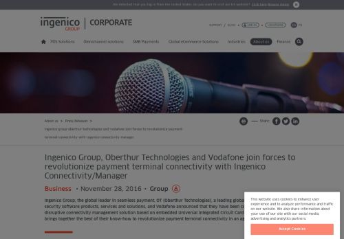 
                            10. Ingenico Group, Oberthur Technologies and Vodafone join forces to ...