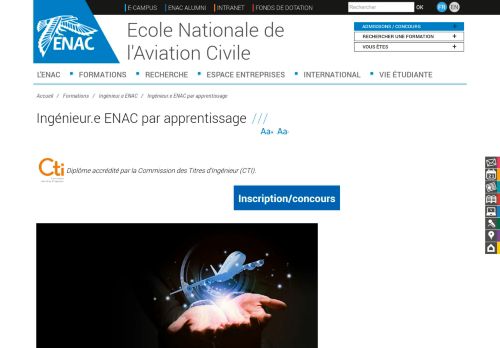 
                            12. Ingénieur ENAC par apprentissage | ENAC