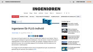 
                            5. Ingeniøren får PLUS-indhold | Ingeniøren