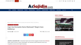 
                            10. Ingin Ikut Kompetisi Sains Madrasah? Begini Cara Daftarnya ...