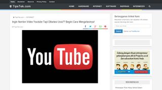 
                            12. Ingin Nonton Video Youtube Tapi Dibatasi Usia?? Begini Cara ...