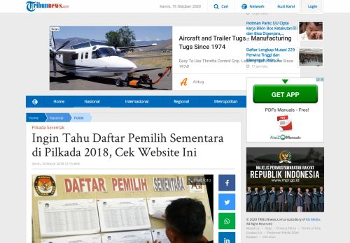
                            10. Ingin Tahu Daftar Pemilih Sementara di Pilkada 2018, Cek Website Ini ...