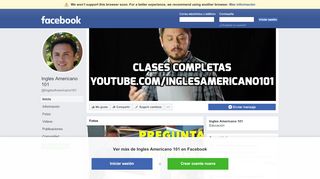 
                            10. Ingles Americano 101 - Inicio | Facebook