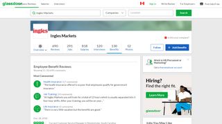 
                            7. Ingles Markets Employee Benefits and Perks | Glassdoor.ca