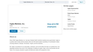 
                            5. Ingles Markets, Inc. | LinkedIn