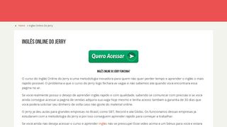 
                            5. Inglês Online do Jerry - Acesse o SITE do Curso AQUI