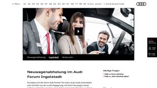 
                            2. Ingolstadt > Neuwagenabholung > Audi Deutschland