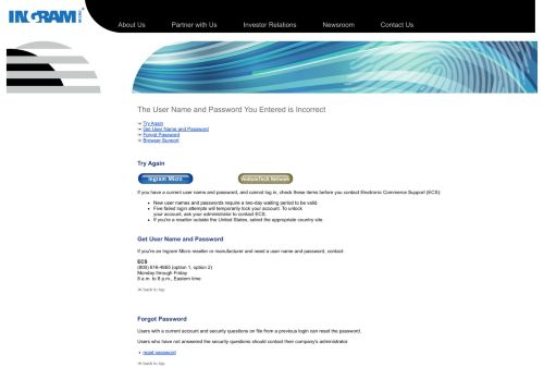 
                            10. Ingram Micro: Access To ingrammicro.com