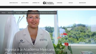 
                            10. Ingresa a la Academia Mexicana de Ciencia por sus investigaciones ...