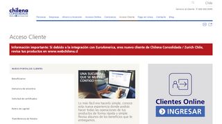 
                            2. Ingresar al Portal de Clientes Online - Chilena Consolidada